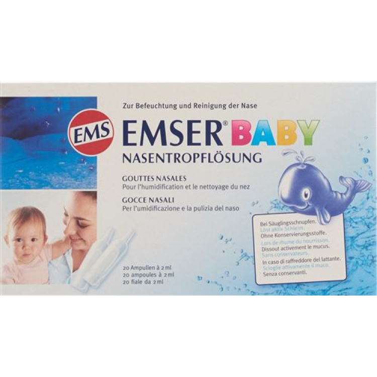 Emser Baby nosies lašų tirpalas 20 x 2 ml