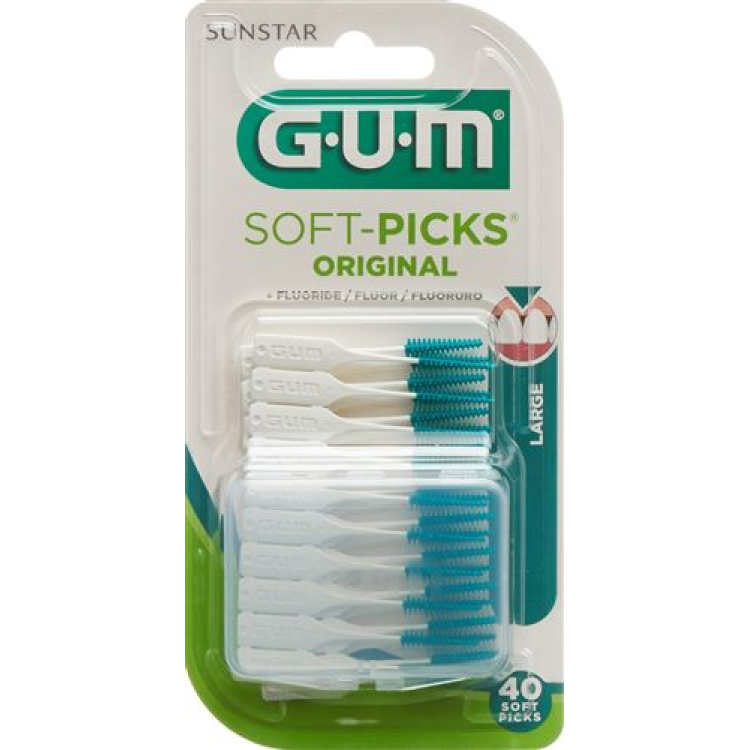 Włosie GUM SUNSTAR Softpicks Duże 40 szt