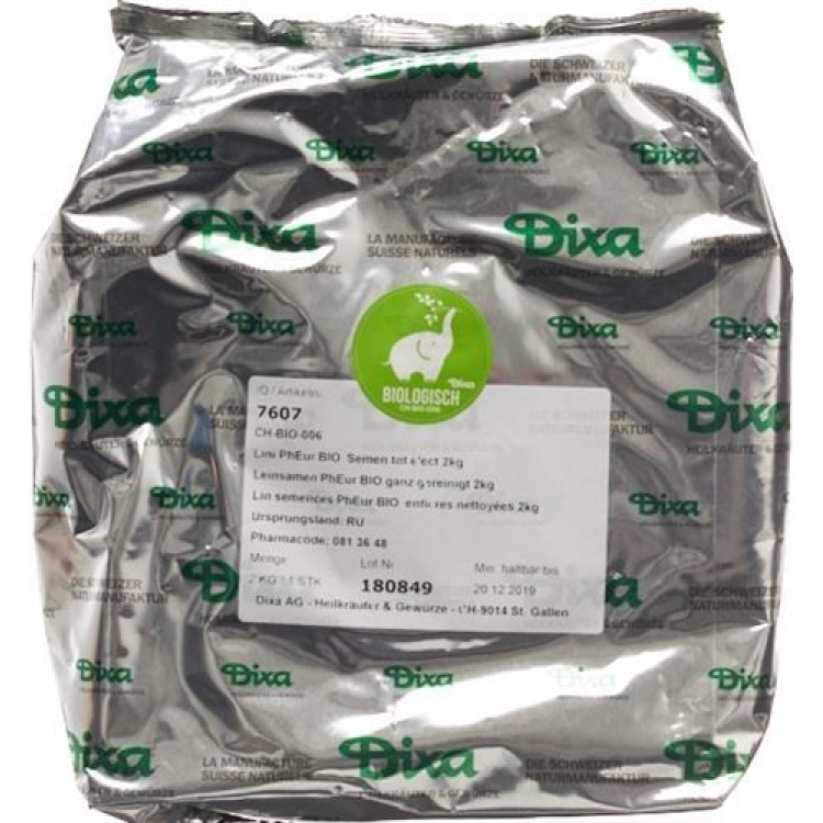 Dixa Linseed PhEur BIO butunlay tozalangan 1 kg