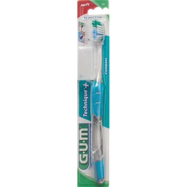 GUM SUNSTAR TECHNIQUE cepillo de dientes compacto suave