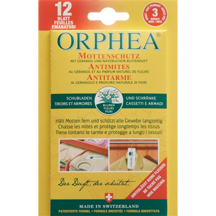 Nước hoa bảo vệ lá Moth Orphea 12 miếng