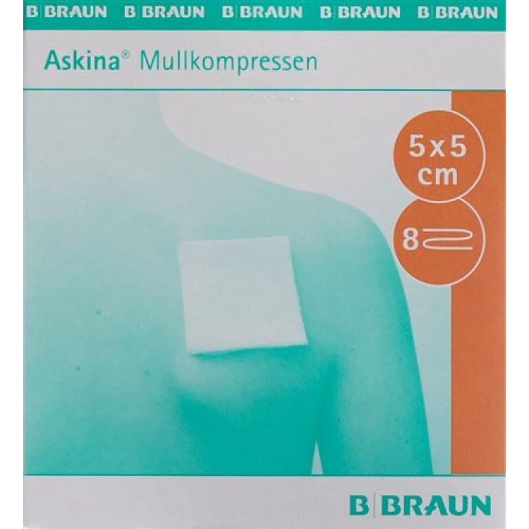 Askina Mullkompresse 5cmx5cm steril 25 Btl 2 Stk