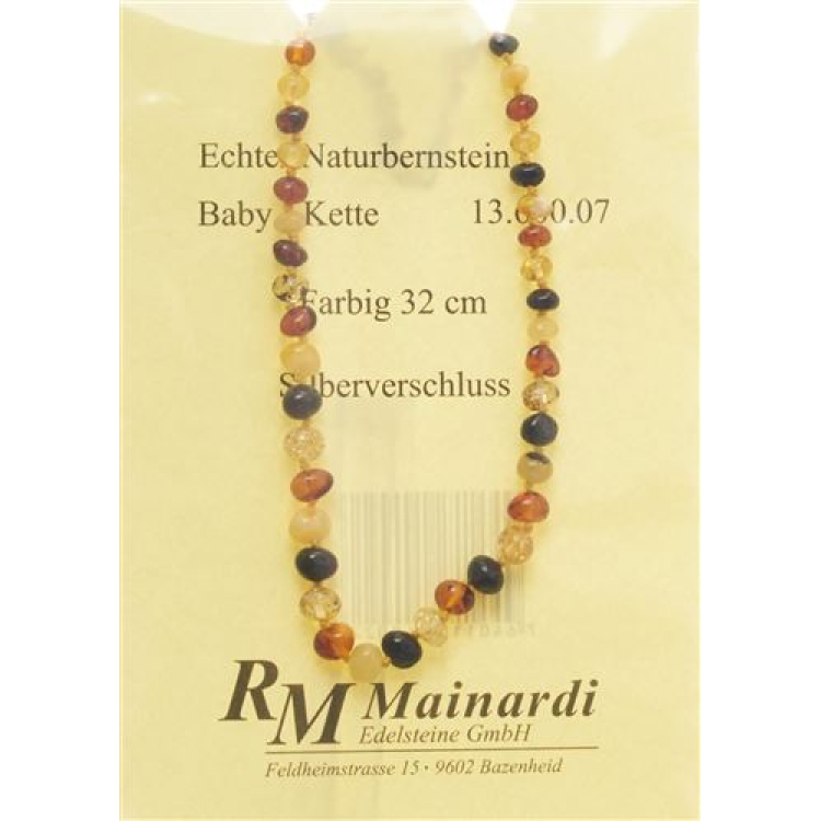 MAINARDI ធម្មជាតិ amber ពណ៌ 32cm Silberverschl