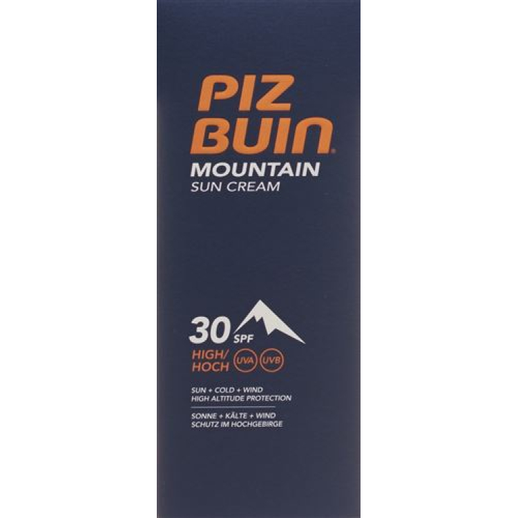 Piz Buin Mountain Cream SPF 30 tube 50 ml