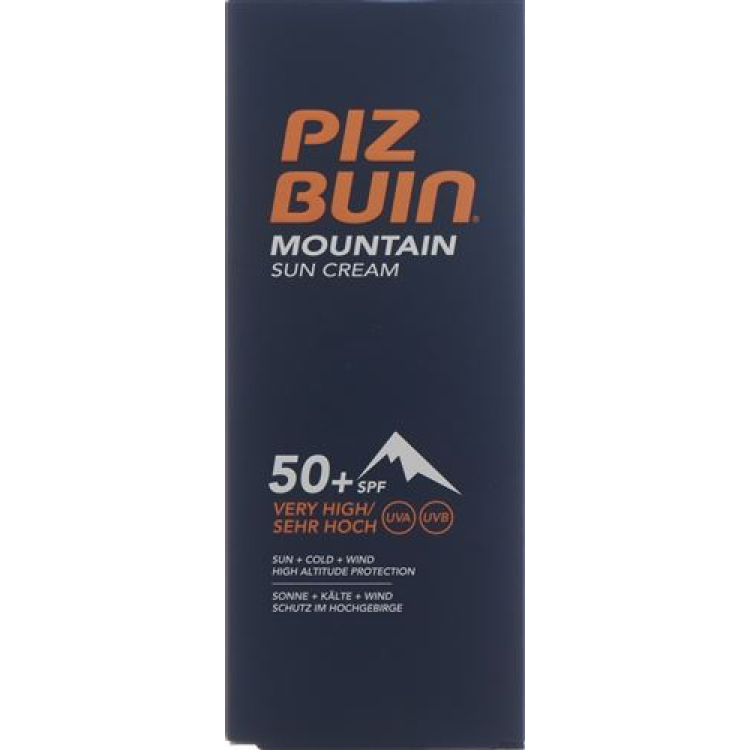 Piz Buin Mountain Cream SPF 50+ tube 50 ml