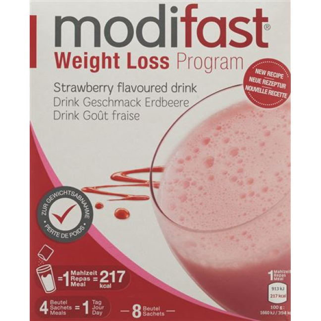 Modifast program strawberry drink 8 x 55 g