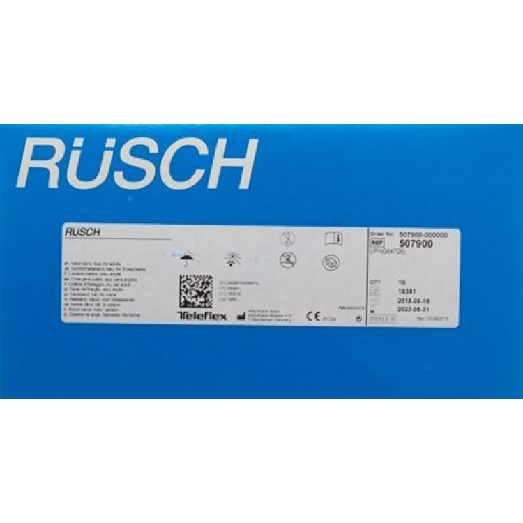 பெரியவர்களுக்கான Rüsch ஆறுதல் தக்கவைக்கும் பட்டா 44cm மலட்டு 10 பிசிக்கள்