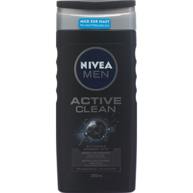 Nivea Men Active Clean Care შხაპი 250 მლ