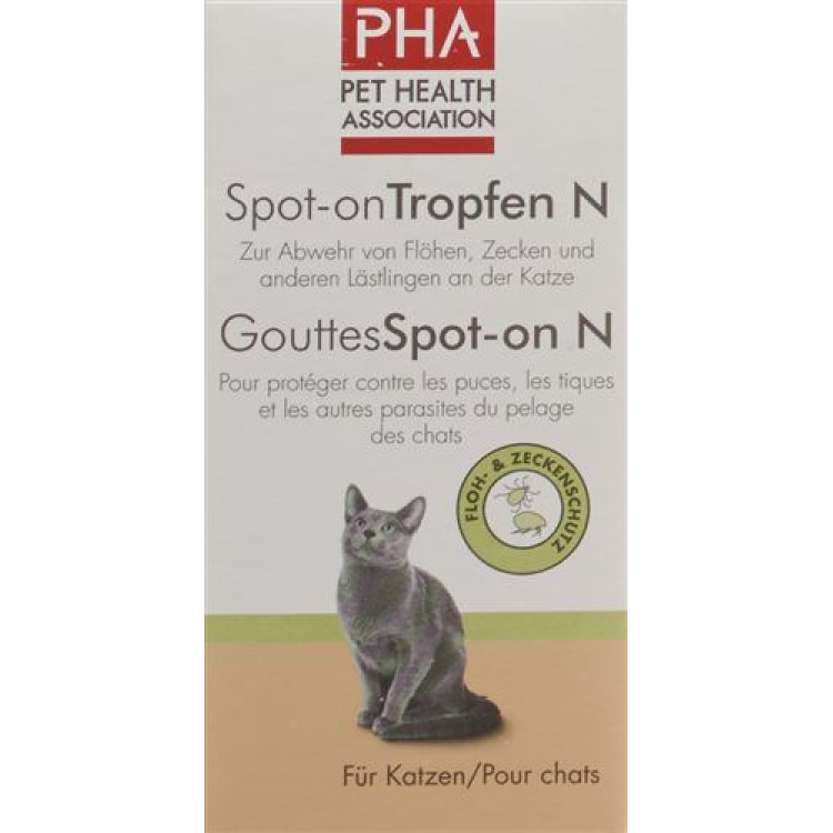 PHA spot-on dråper N for katter 3 Amp 1,5 ml