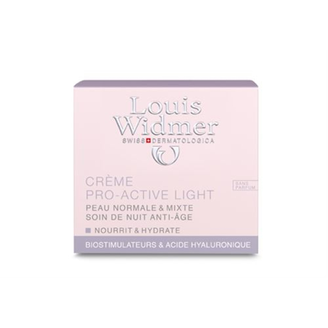 Louis Widmer Soin Crème Pro Act Light Non Parfumé 50 ml