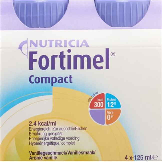 Fortimel Compact vanilla 4 Fl 125 មីលីលីត្រ