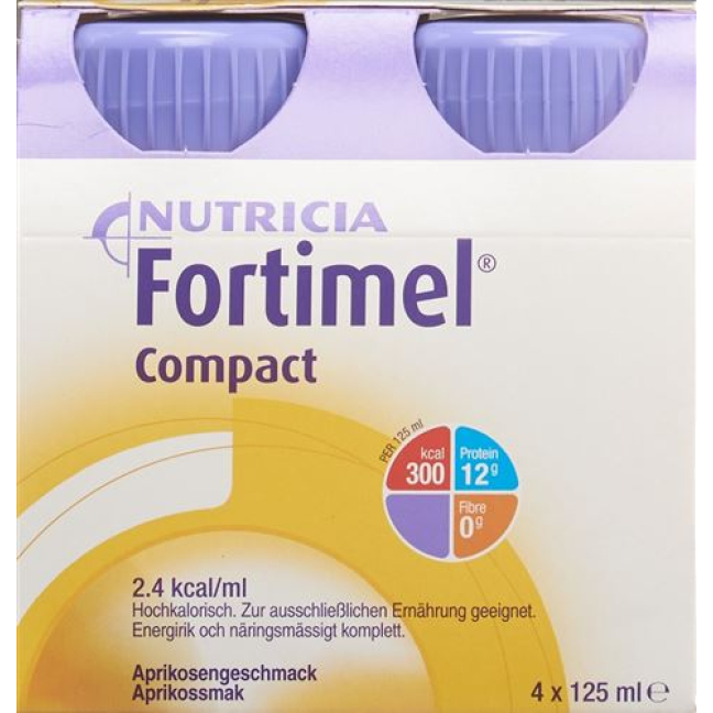 Fortimel Compact Apricot 4 φιάλες 125 ml