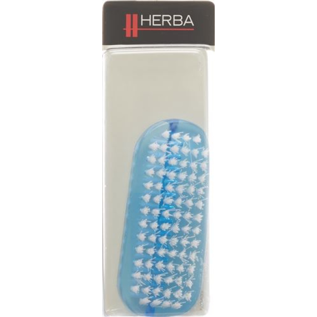 Кисть для ногтей Herba синяя прозрачная матовая