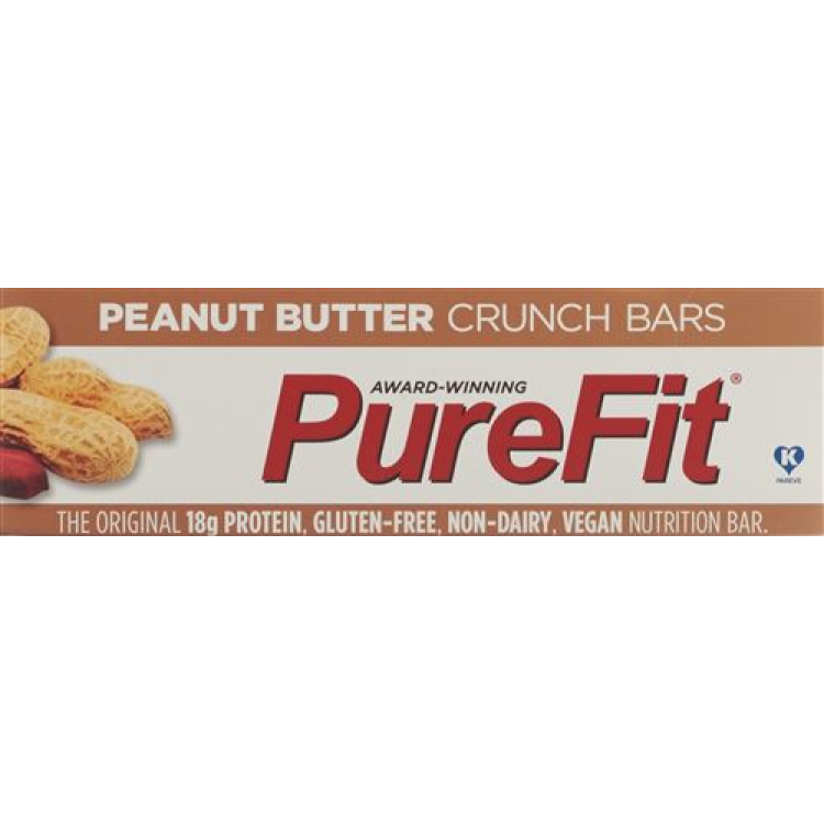 PureFit プロテインバー ピーナッツバター 100% ビーガン 15 x 57g