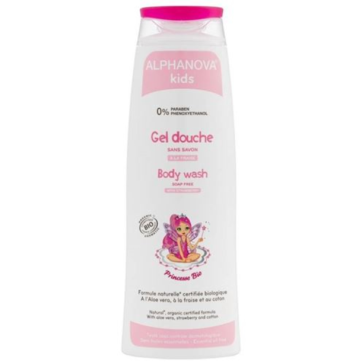 Alphanova παιδικό τζελ ντους Princesse Bio 250 ml