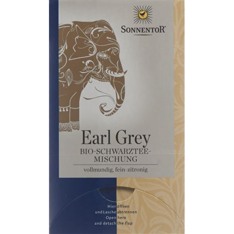 Sonnentor Black Tea Earl Grey bag 18 db