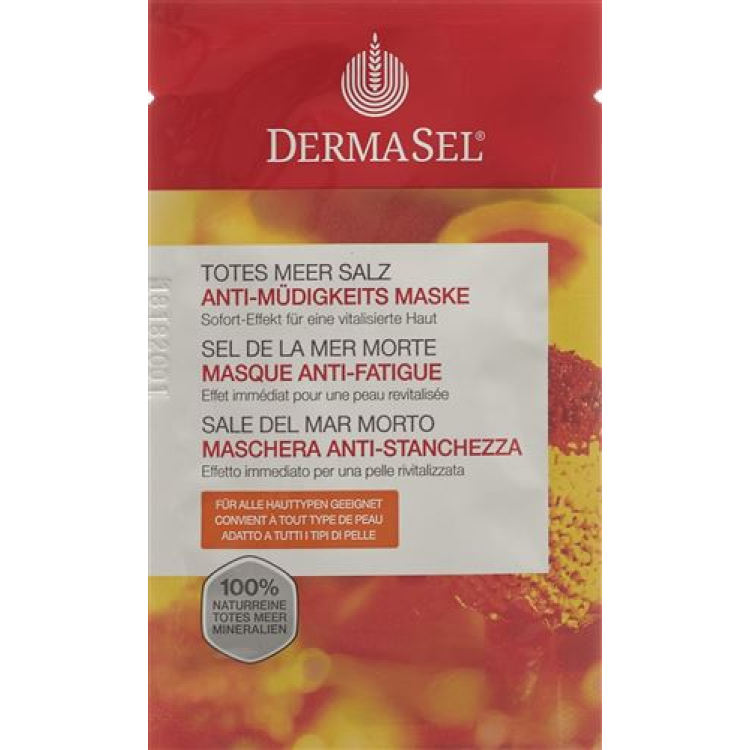 DermaSel anti-tretthetsmaske tysk/fransk/italiensk Bt