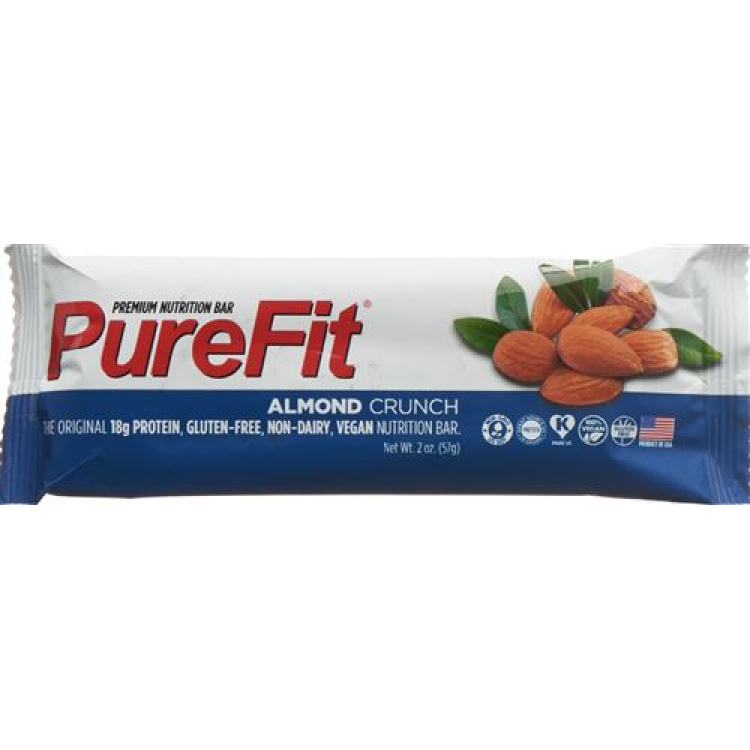 PureFit Proteinska pločica Badem 100% Vegan 57g