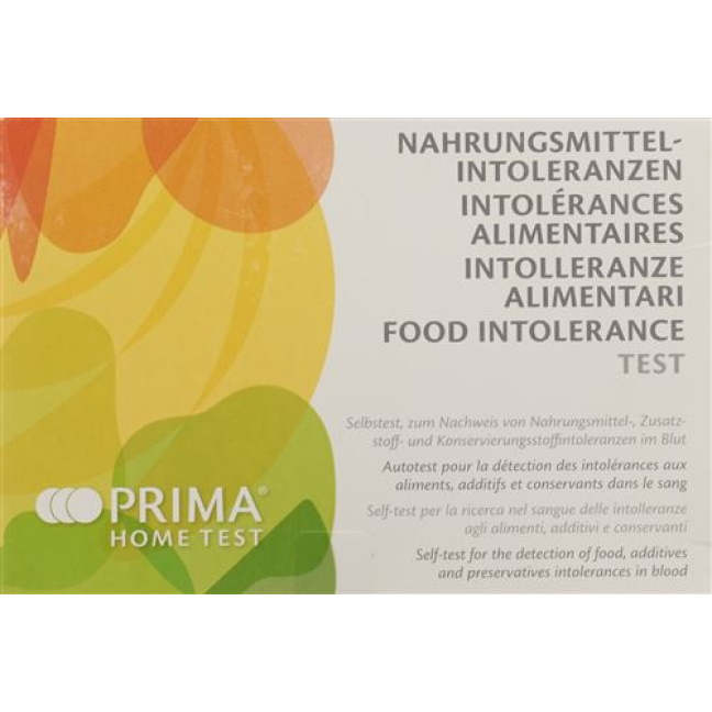 PRIMA HOME TEST Test de intolerancia alimentaria (120 alimentos