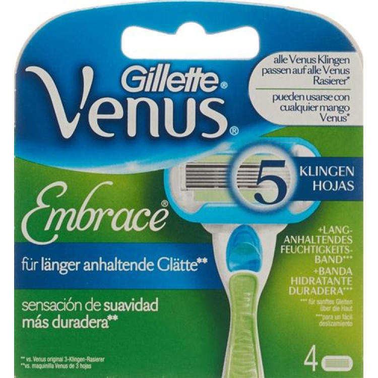 Gillette Venus Embrace փոխարինող շեղբեր 4 հատ