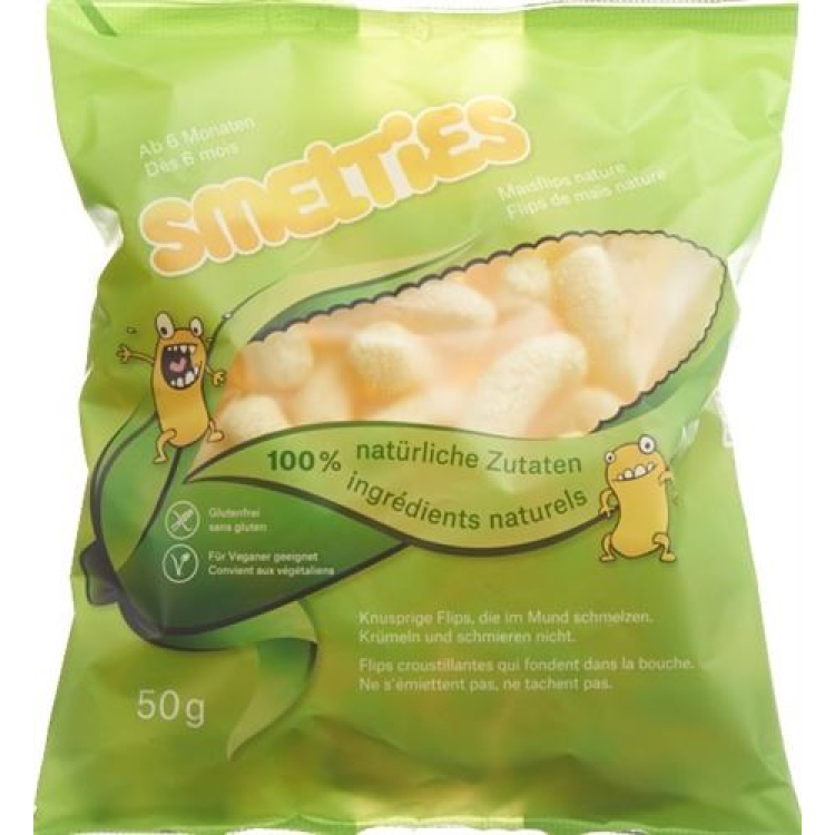 Smelties corn sticks naturlig pose 50 g