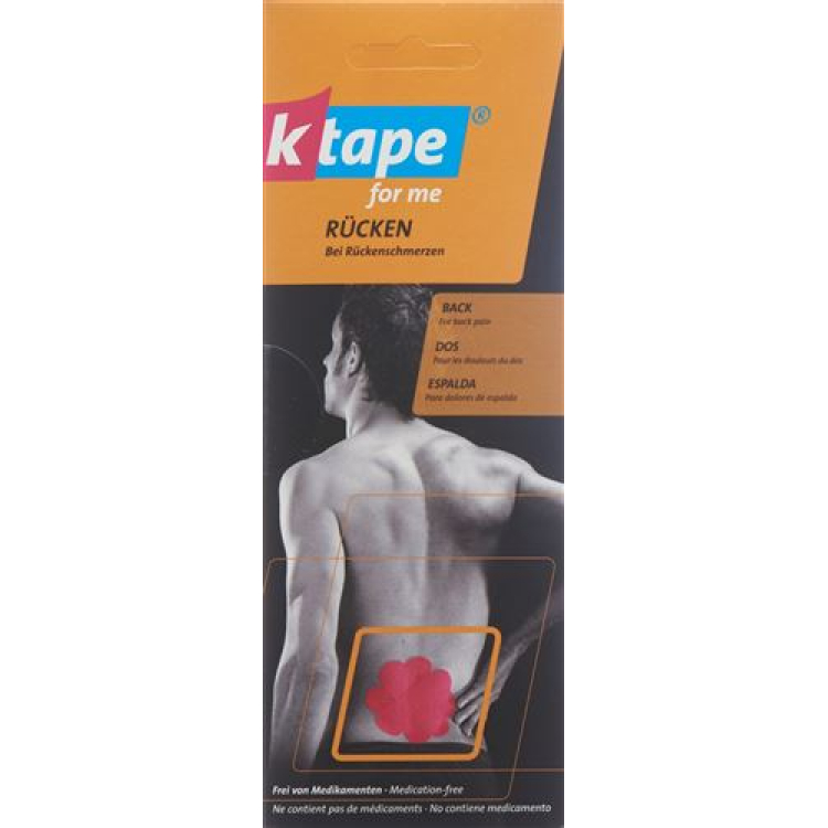 K-Tape for me back for one application 4 pieces