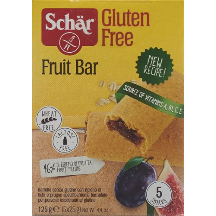 Schär Meyve Barı glutensiz 125 gr