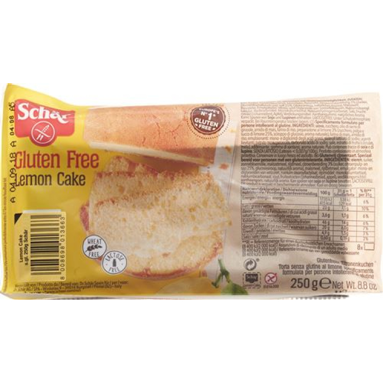 Schär bizcocho de limón sin gluten 250 g