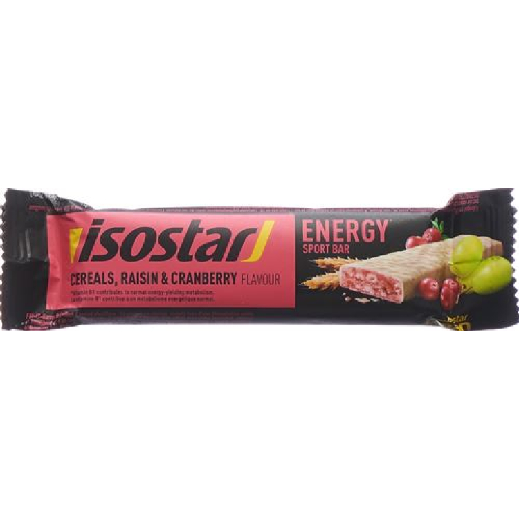 Isostar Energy Bar Cranberry 40 גרם