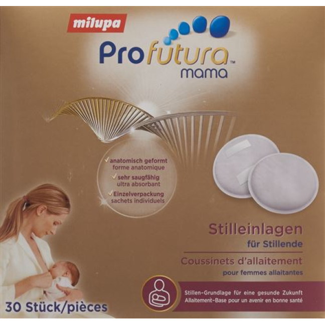 Прокладки для груди Milupa Profutura для кормящих мам 30 шт.