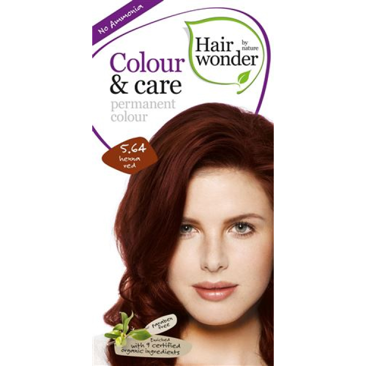 Henna Hairwonder Color & Care 5,64 henna červená