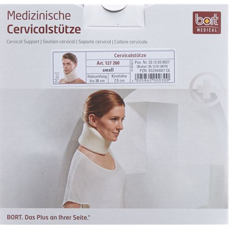 BORT Cervical support 7.5cm S -38cm white