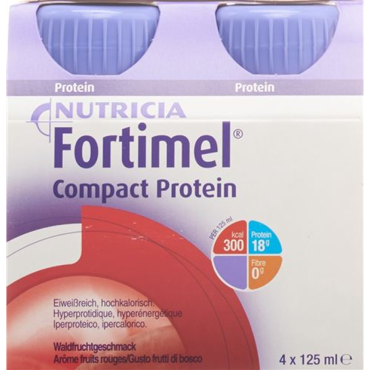 Fortimel Compact Protein Forest Fruit 24 בקבוקים 125 מ"ל