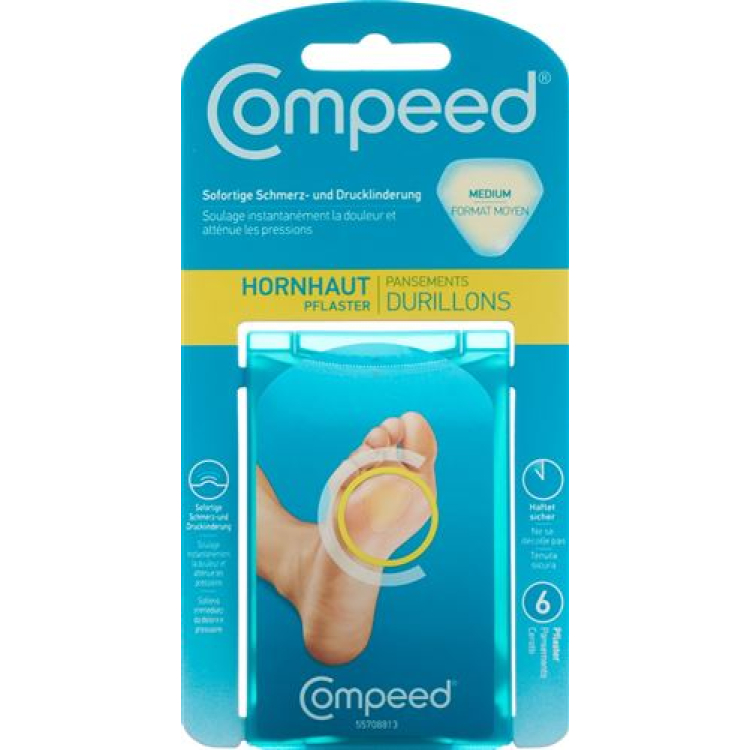 Compeed קרנית מדבקה M 6 יח'