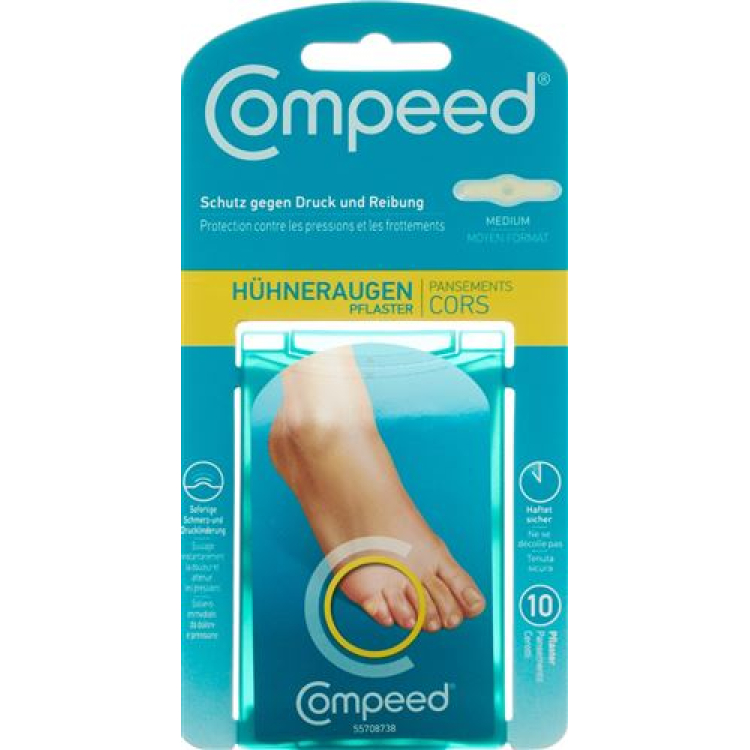 Compeed Hühneraugenpflaster M 10 יח'