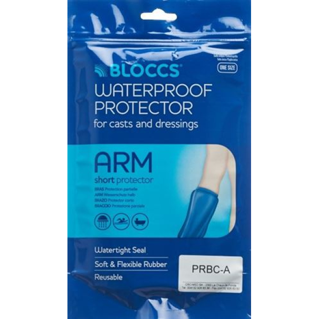Bloccs bath and shower water protection for the arm 25-42/53cm adult