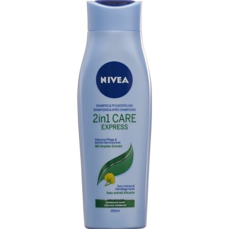 Nivea Hair 2 in 1 Care Express шампунь және кондиционері 250 мл