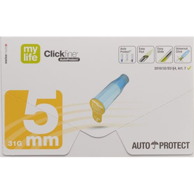 mylife Clickfine Autoprotect pennaald 5mm 100 st