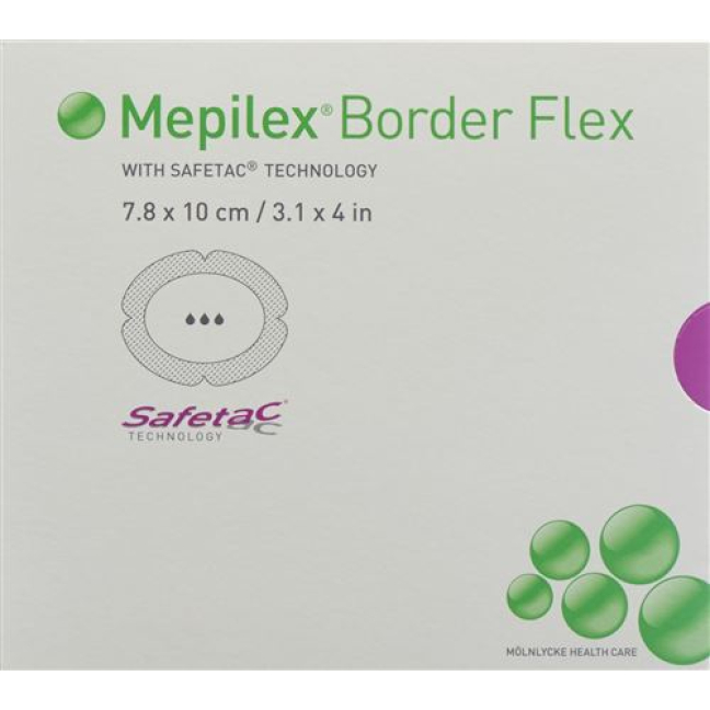 Mepilex Border Flex foam dressing 7.8x10cm 5 pcs