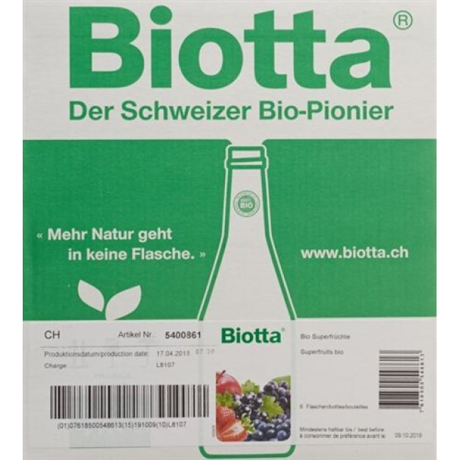 Biotta superfruit Bio Fl 6 5 dl