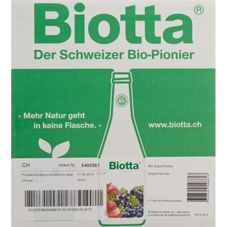 Biotta szupergyümölcs Bio Fl 6 5 dl