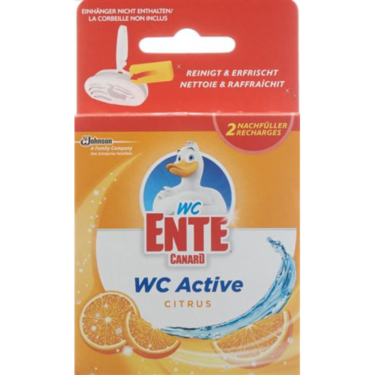 WC-ENTE WC Active Nachfüller Citrus 2 x 40 g