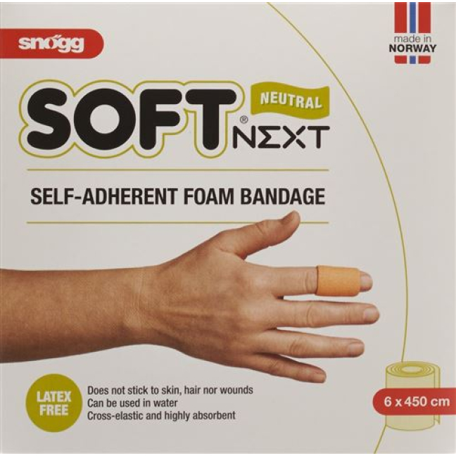 Snögg Soft Next Plaster 6cmx4.5m neutral