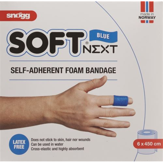 Snögg soft patch Next 6cmx4.5m blue