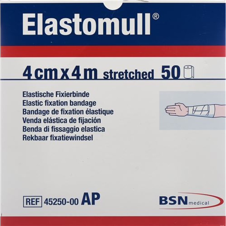 Elastomull elastic bandage 4mx4cm 50 pcs