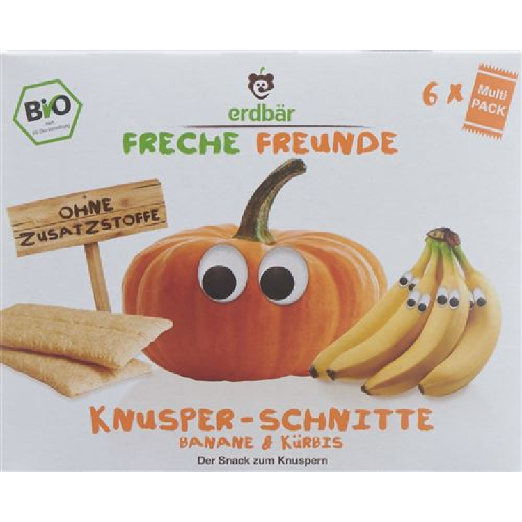 Stygga vänner krispiga bananskivor och pumpa 84 g