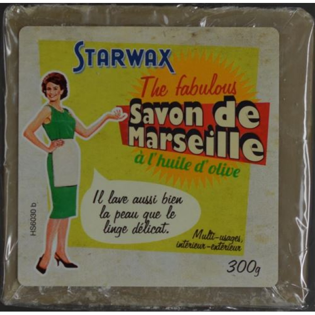 Starwax Marseilleseife ដ៏អស្ចារ្យជាមួយប្រេងអូលីវ 300 ក្រាម។