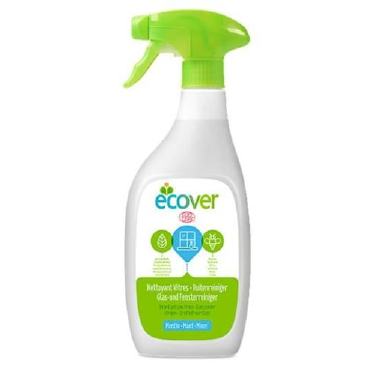 Ecover Essential şüşə və pəncərə təmizləyiciləri nanə 500 ml