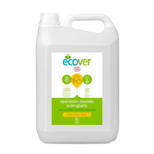 Ecover Tekočina za pomivanje posode limona Essential 5 lt