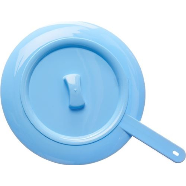 Sundo bedpan ø31cm blue with handle and lid